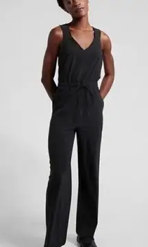 Athleta Black Savannah Jumpsuit Altered