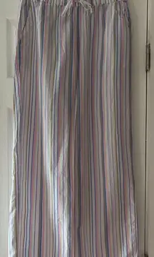 GAP Pastel Striped‎ Pajama Pants Cotton Size Small NWOT
