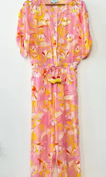 TAJ SABRINA CRIPPA Jumpsuit Womens Size XS Resortwear Luxury Vacation Beach Trip