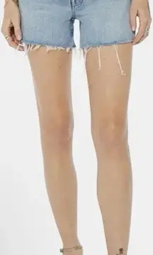 MOTHER The Skipper Short N Long Fray Leap At The Chance Size 24 Denim Shorts NWT