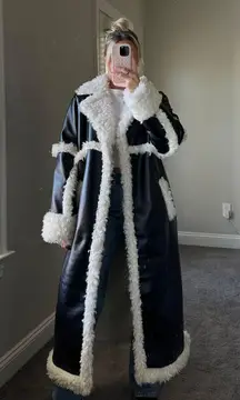 Leather Sherpa Jacket