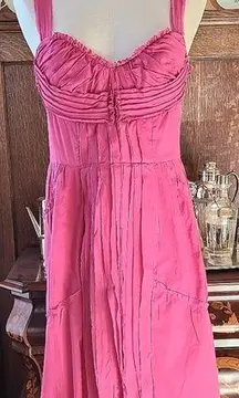 PHILOSOPHY di Alberta Ferretti Fuchsia  Cotton Dress Size: US8; IT44