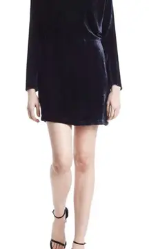 A.L.C Navy Blue Velvet Mini Dress