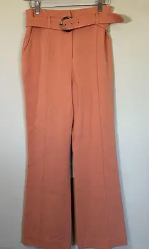 Jonathan Simkhai Pants Belted Wide Leg Sedona Orange 2 x 27 in Lined‎