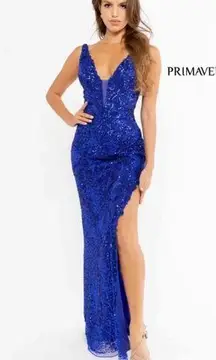 NWT Primavera Couture Prom Blue Sequin Gown | Size: 8 | Style: 3953