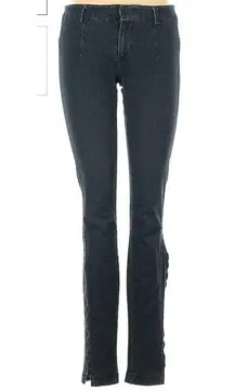 VINCE Low-Rise Skinny Jeans Zips To Knee Dark Wash Stretch Women’s Size 2/27