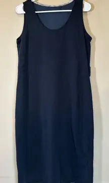 Barbour Heriot‎ Dress Navy (missing Belt) womens large