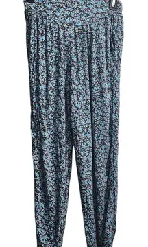 Aerie Floral Print Jogger Lounge Pants Comfy Elastic Waist Casual Pants XS/TP‎