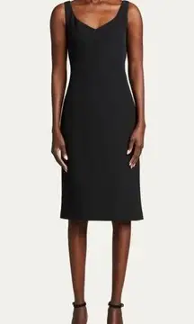 RICKIE FREEMAN FOR TERI JON Sleeveless Stretch Crepe Sheath Dress size 8