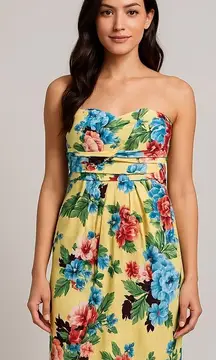 Teeze Me Strapless Floral Print Dress Size 7 (2-4) regular women’s