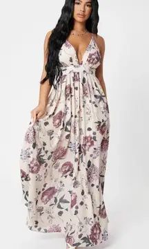 SheIn Floral Print Maxi Dress