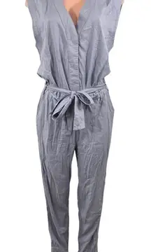 NWT SPLENDID Ailana Tie Waist Jumpsuit Size LARGE in a Light Purple‎ Lavendar