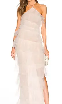 The Bar Henri Tiered Gown Blanc