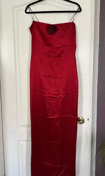 Frankie Silk Rosette Dress