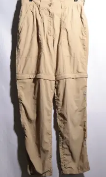 ExOfficio‎ Insect Shield Convertible Hiking Pants Womens Size S Beige Outdoor