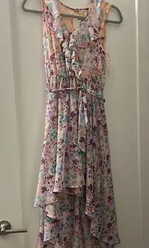 Disney  Cinderella pink floral dress with lace detail on back