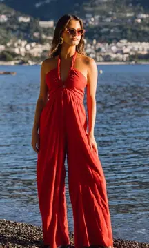 12th Tribe Jumpsuit Red