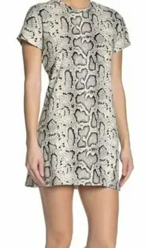 Blush 𝅺 snake print mini dress XSMALL Beige tan sleeveless