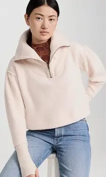 Free People Poppy Fleece Champagne Pullover