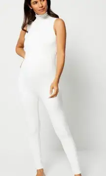 Bumpsuit Stevie Mock Neck Sleeveless Maternity Jumpsuit Sz S