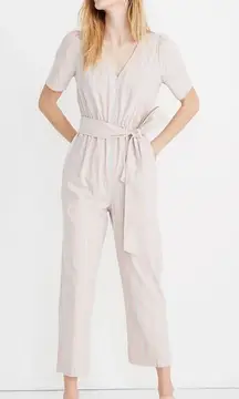 Madewell puff sleeve striped jumpsuit women’s‎ size 12