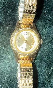 Vintage Gold and Silver Two-Tone Watch “Eclectic Grandpa”