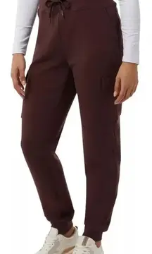 32 Degrees Ladies' Cargo Jogger, Burgundy. Size Large