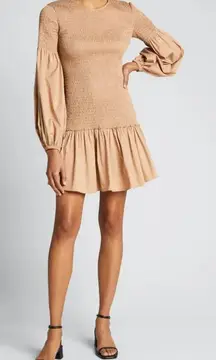 NWT A.L.C Kara Smock Cotton Mini Dress