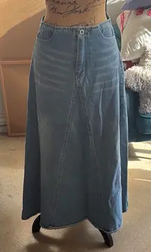 Maxi Denim Skirt