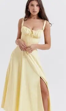 'Carmen' Buttercup Bustier Sundress yellow NWOT size XS