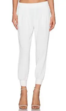 Joie Mariner Cropped Jogger Pant in Color Porcelain with Pockets  - size S