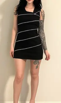 Hot Topic M Black Zipper Goth Gothic Whimsygoth Dress M Iblis Witchy