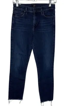 Citizens Of Humanity Jeans Womens 4 27" Blue Dark Wash Rocket‎ High Rise Skinny