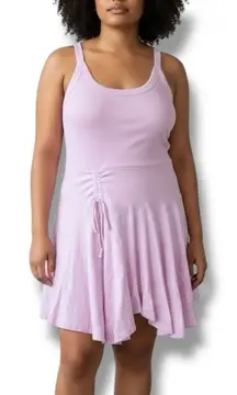 NWT Anthropologie Daily Practice Size L Pink Tank Mini Dress Athleisure Travel