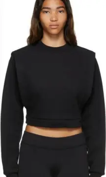 ALO Yoga Cropped Pullover Fresh Covereup Sweatshirt Sz small