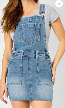 Judy Blue High Waist Hem Overall Skirt  NWT Large