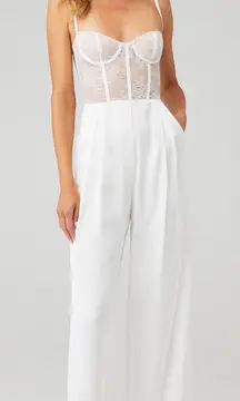 Katie May Tink Jumpsuit in Ivory white Size‎ Medium