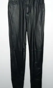 Wilsons leather black leather pants size 10