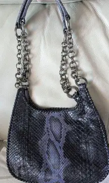 Prada Milano Purple & Black Ombre Python Leather Shoulder Bag – Rare & Stunning