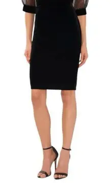 Halogen Black Knee-Length Pencil Skirt