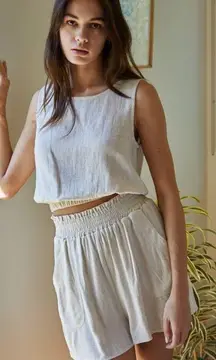 Simple Taupe Crop Top