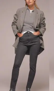 Zara Denim Ankle Skinny Jeans Size 6 Stretch Dark Gray Basic Z1975 NWOT