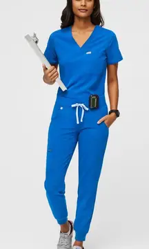 Figs Women's Zamora Jogger Scrub Pants in Royal Blue, Size X-Small