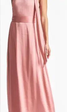 NEW Sachin & Babi Black Kayla Halter Rogue Pink Gown Sz 18 W