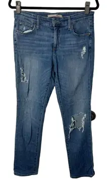 Joe's SZ 27 distressed cropped skinny jeans