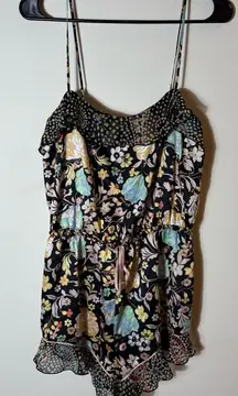 Victoria’s Secret Floral Print Romper Pajama Sleepwear Size‎ Medium
