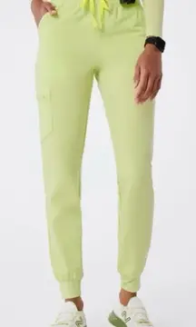 Figs Sea Mist High Waisted Zamora - Jogger Scrub Pant (Size L)