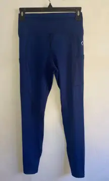 NWOT Curves and combatboots blue leggings with side pockets