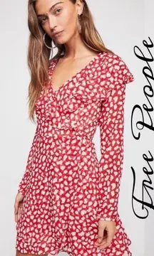 ✨HP✨Frenchie Valentine's Day Wrap Casual Dress✨