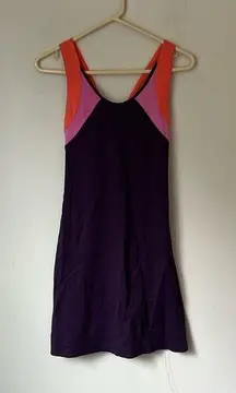 Title Nine 9 Diamalete Crossback Color Block Activewear Dress - Size Small